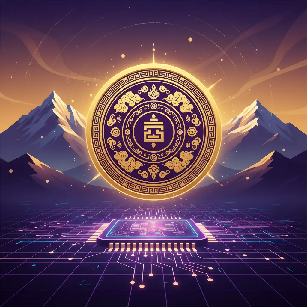Digital representation of Bhutan's gold-backed TER token on Solana network