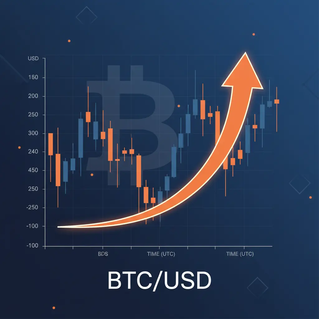 Bitcoin price chart visualization showing market bottom indicators