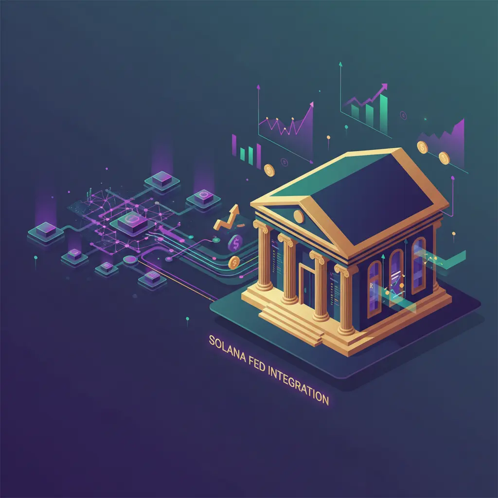 Visual representation of institutional capital flowing into the Solana ecosystem following Fed rate cuts